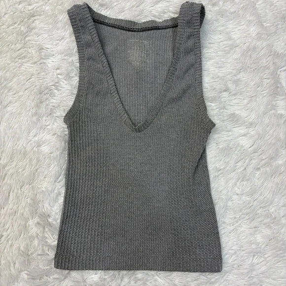 Free People x Intimately FP Clean Slate Tank Grey - Picture 2 of 4